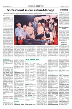 Gottesdienst in der Zirkus-Manege