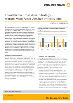 Fokusthema Cross Asset Strategy - Asset Management