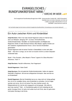 Ein Autor zwischen Krimi und Kinderbibel