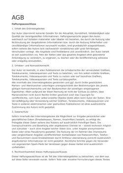 Haftungsausschluss 1. Inhalt des Onlineangebotes Der Autor