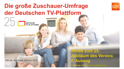 Die große Zuschauer-Umfrage der Deutschen TV