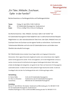 Ein T&auml;ter, Mitl&auml;ufer, Zuschauer, Opfer in der Familie?