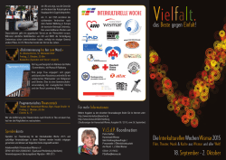 IKW 2015 Wismar - Interkulturelle Woche
