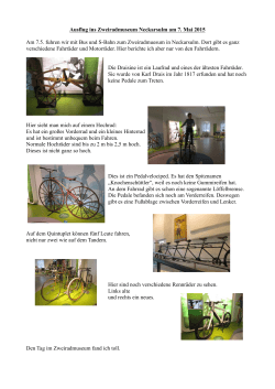 Ausflug der 4a ins Zweiradmuseum am 7. Mai 2015