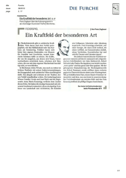 Ein Kraftfeld der besonderen Art