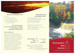 In W&uuml;rde Abschied nehmen - Bestattungshaus Bang Butzbach
