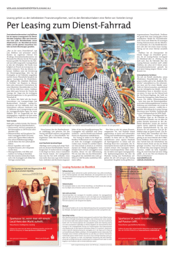 Per Leasing zum Dienst-Fahrrad