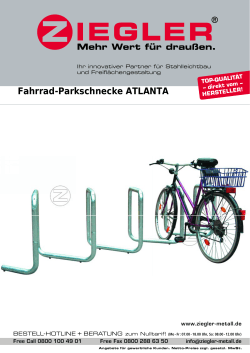 Fahrrad-Parkschnecke ATLANTA