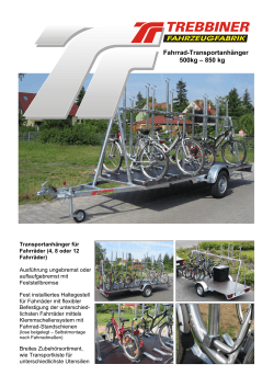 Fahrrad-Transportanhänger 500kg – 850 kg