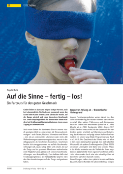 Auf die Sinne &ndash; fertig &ndash; los!