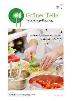 Grüner Teller_Workshop-Katalog Herbst 20[...]