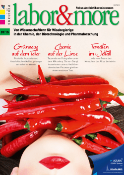 Grünzeug auf dem Teller Tomaten im Weltall Chemie auf der Linse