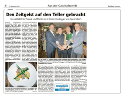 Den Zeitgeist auf den Teller gebracht