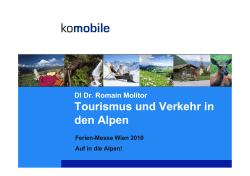 Tourismus und Verkehr in den Alpen