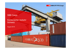 Kombinierter Verkehr von SBB Cargo