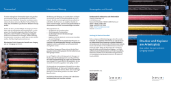 Drucker und Kopierer am Arbeitsplatz