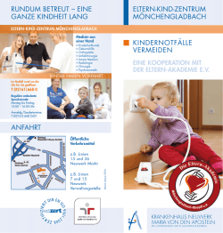 Kindernotfälle vermeiden