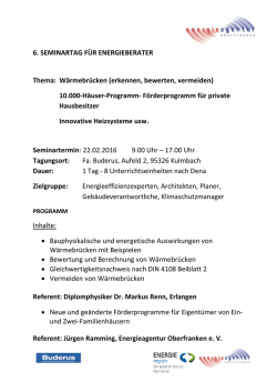 Informationen zur Veranstaltung im PDF