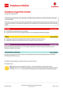 InfoDok 4022: Vodafone SuperFlat Vorteil (buchbar