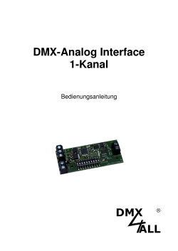 DMX-Analog Interface 1-Kanal