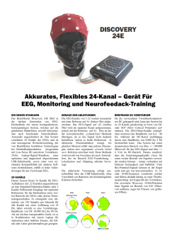 Akkurates, Flexibles 24-Kanal – Gerät Für EEG, Monitoring und