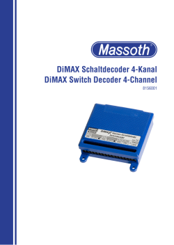DiMAX Schaltdecoder 4-Kanal DiMAX Switch Decoder 4