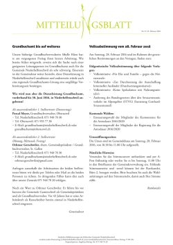 Grundbuchamt bis auf weiteres Volksabstimmung vom 28. Februar