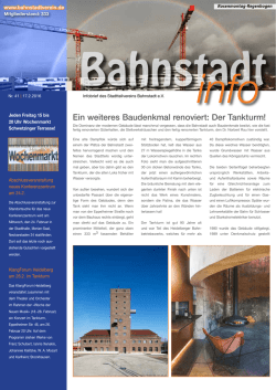 Ein weiteres Baudenkmal renoviert: Der Tankturm!