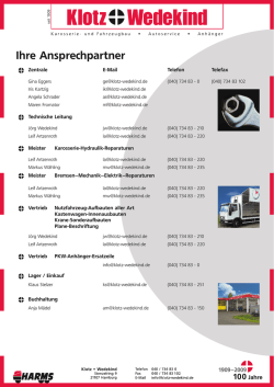 Ihre Ansprechpartner