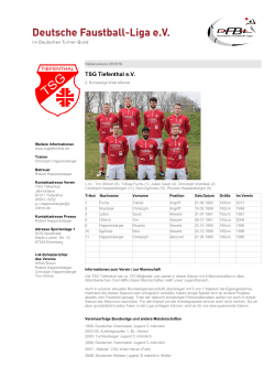 TSG Tiefenthal eV - Deutsche Faustball-Liga