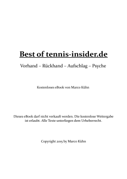Best of tennis