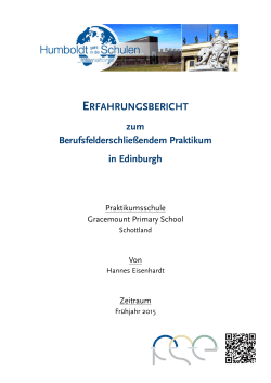 Bericht Hannes Eisenhardt, 2015  - Hu