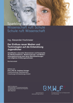 HOCHMEIER, A.: Der Einfluss neuer Medien