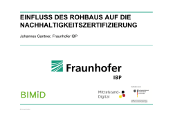einfluss des rohbaus auf die nachhaltigkeitszertifizierung