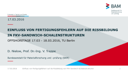Einfluss von Fertigungsfehlern auf die Rissbildung in FKV