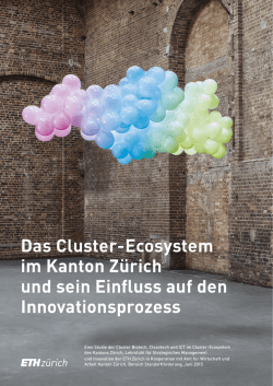 Das Cluster-Ecosystem im Kanton Zürich und sein Einfluss auf den