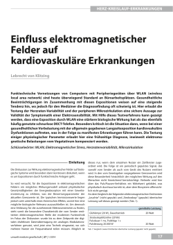 einfluss elektromagnetischer felder auf