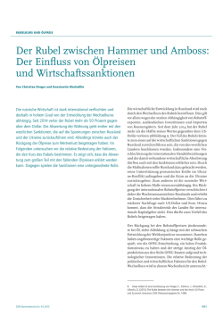 Der Rubel zwischen Hammer und Amboss: Der Einfluss von