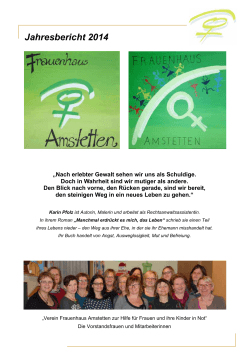 2014Jahresbericht - Frauenhaus Amstetten