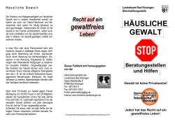h&auml;usliche gewalt - Landkreis Bad Kissingen