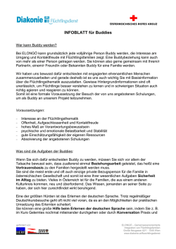 INFOBLATT f&uuml;r Buddies