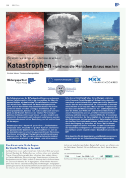 Katastrophen– und was die Menschen daraus - vhs Main
