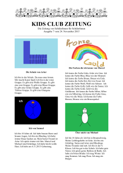 KIDS CLUB ZEITUNG