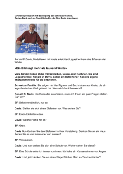 Interview mit Ron D. Davis