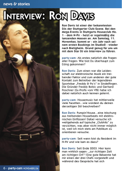 INTERVIEW: RON DAVIS