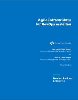 Agile Infrastruktur für DevOps erstellen
