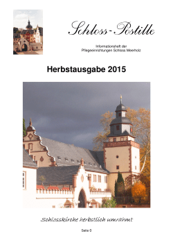 Herbstausgabe 2015