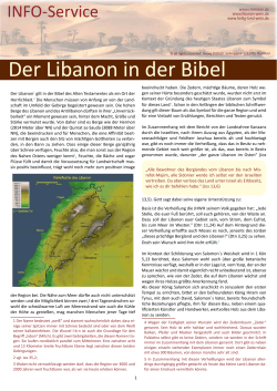 Der Libanon in der Bibel
