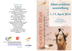 bibel.erlebnis ausstellung