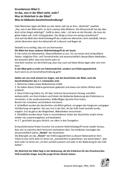 Grundwissen Bibel 2 - Pfarrverband Dachau